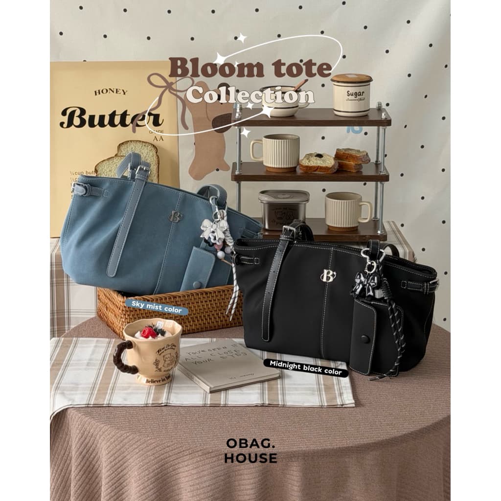 OBAGHOUSE- Bloom tote collection (1) (อย่าลืมอ่านรายละเอียดสินค้าก่อนสั่งซื้อ) - 4