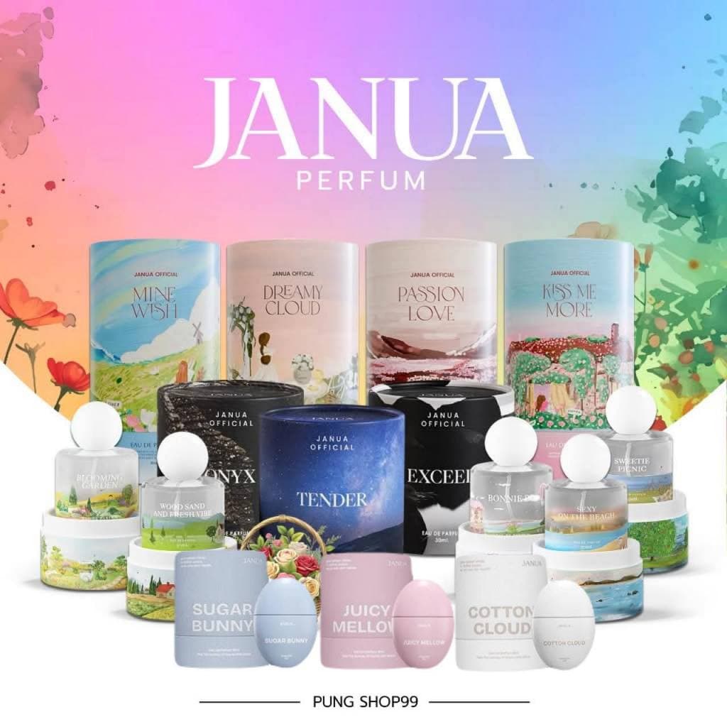 (📍กดในไลฟ์ถูกกว่า📍) 🍑น้ำหอมแจนยัวร์ คอลเลคชั่นใหม่ 4 กลิ่น Janua Perfume