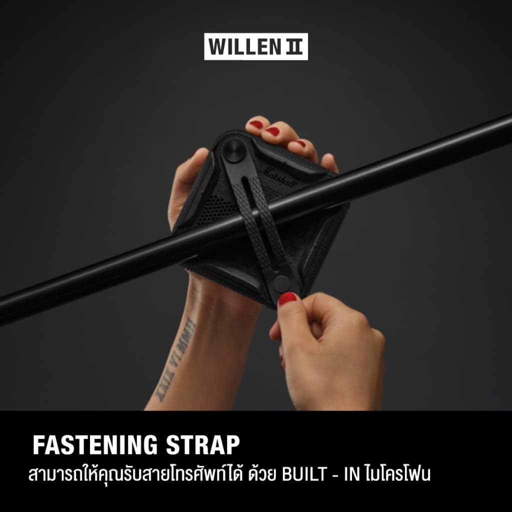 MARSHALL Willen II Black And Brass - รับประกัน 1 ปี + ส่งฟรี - ลำโพงบลูทูธ ลำโพงพกพา ลำโพง - 6