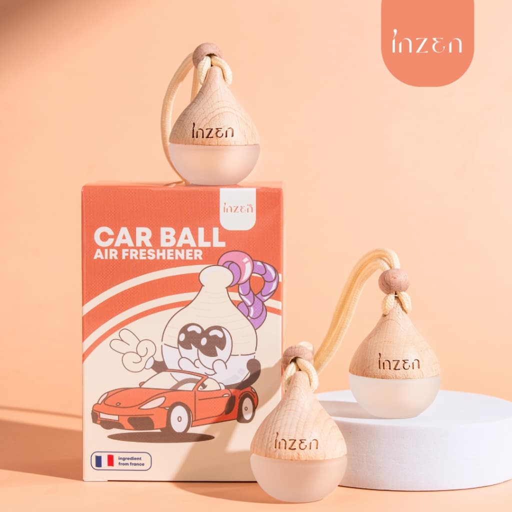 [7] อินเซ็น น้ำหอมรถยนต์ แบบแขวน 7 มล. รุ่น คาร์บอล หอมนานหลายสัปดาห์