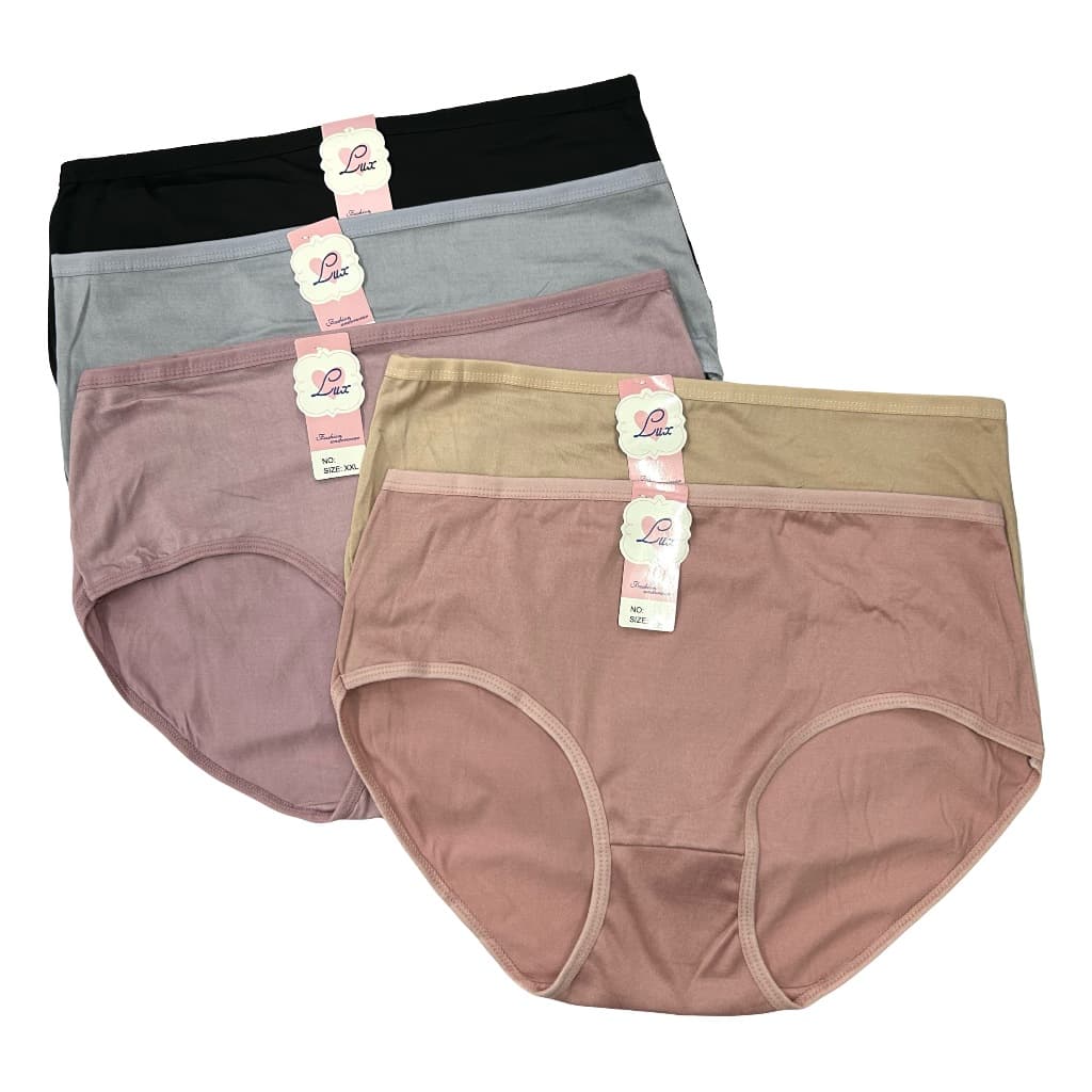 กางเกงในผ้านิ่มแพ็ค10ตัว คละสี ยืดหยุ่นได้ดี M,L,XL,2XL,3XL,4XL โทนสีเข้ม ระบายอากาศได้ดี - 2