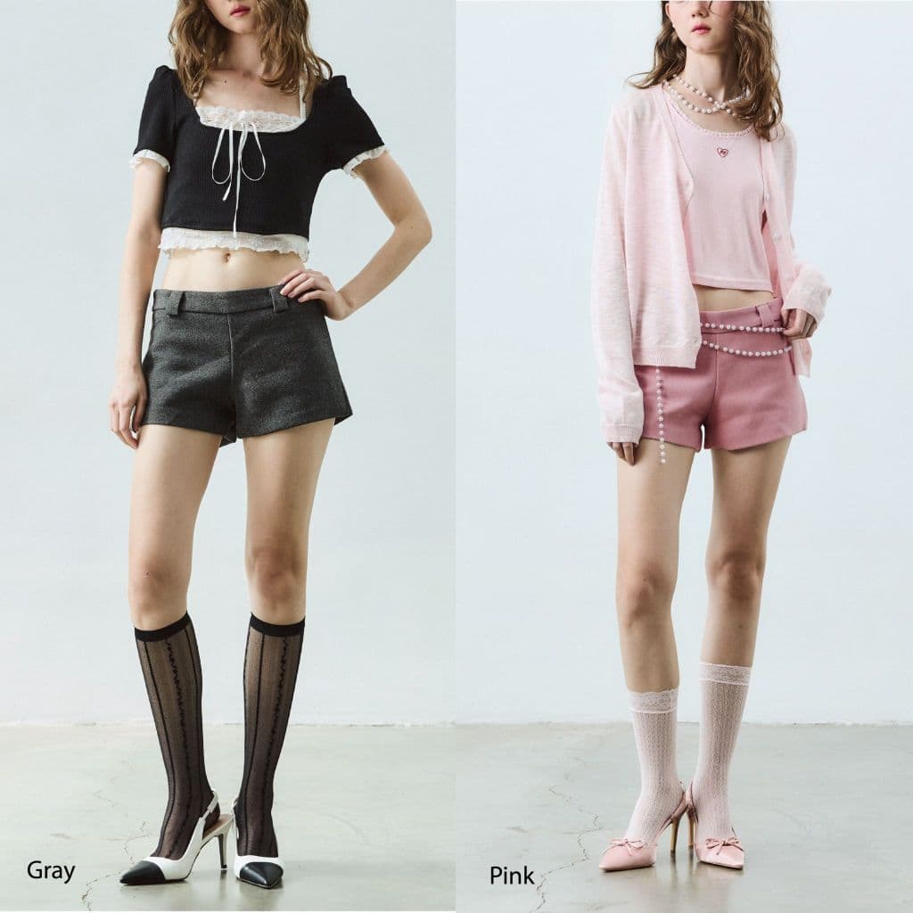 [Best Seller] Paloy - PL0608 Kendie Short กางเกงขาสั้นเอวต่ำ มีซับใน - 2