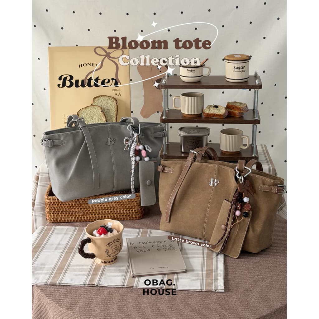 OBAGHOUSE- Bloom tote collection (1) (อย่าลืมอ่านรายละเอียดสินค้าก่อนสั่งซื้อ) - 1