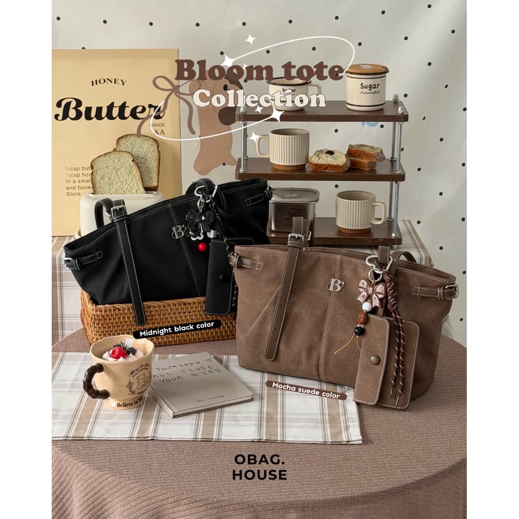 OBAGHOUSE- Bloom tote collection (1) (อย่าลืมอ่านรายละเอียดสินค้าก่อนสั่งซื้อ) - 2