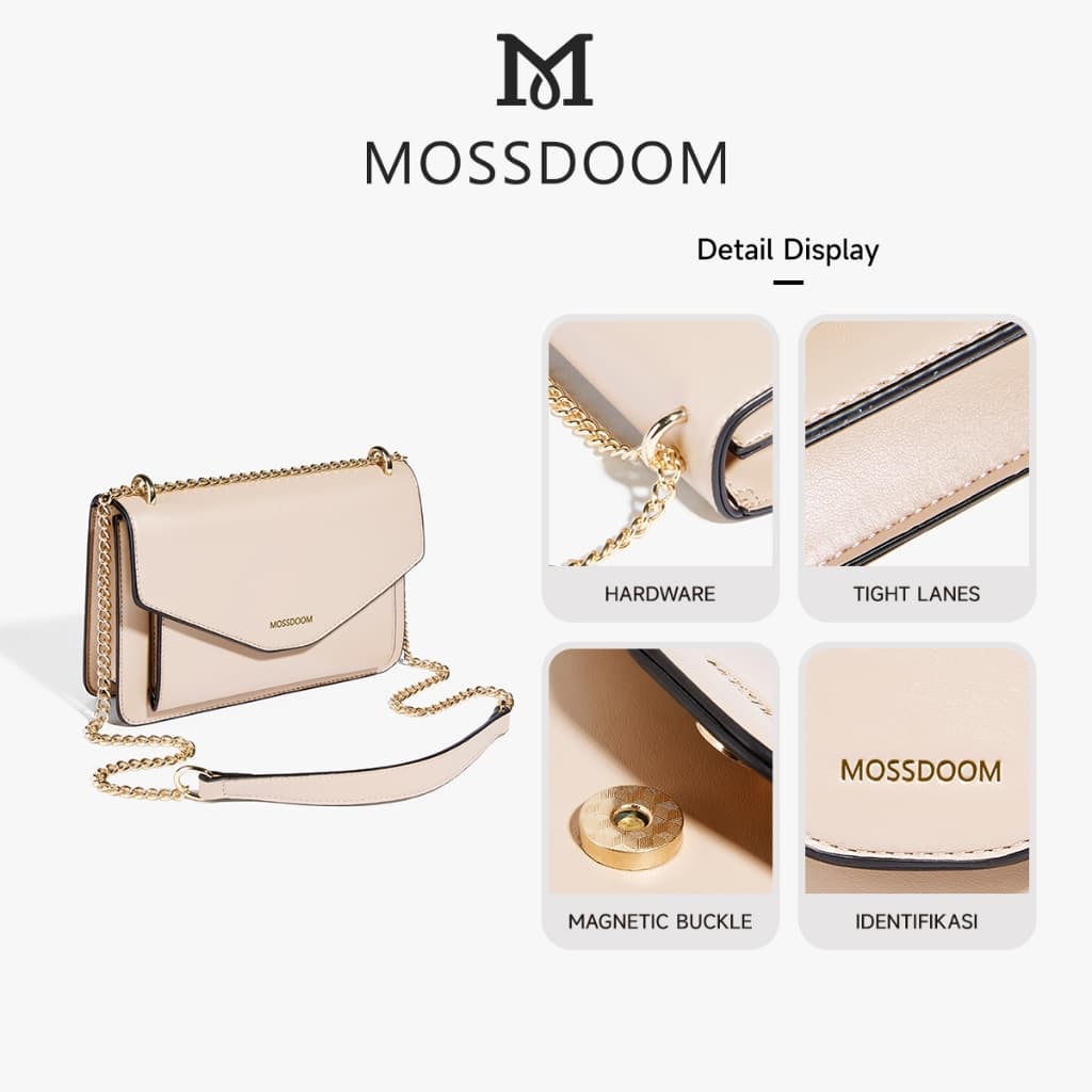 MOSSDOOM Yourice Bag กระเป๋าสะพายไหล่สไตล์หรูหราสำหรับผู้หญิง แฟชั่นผู้หญิง มีหลายสี เหมาะกับทุกลุค - 1