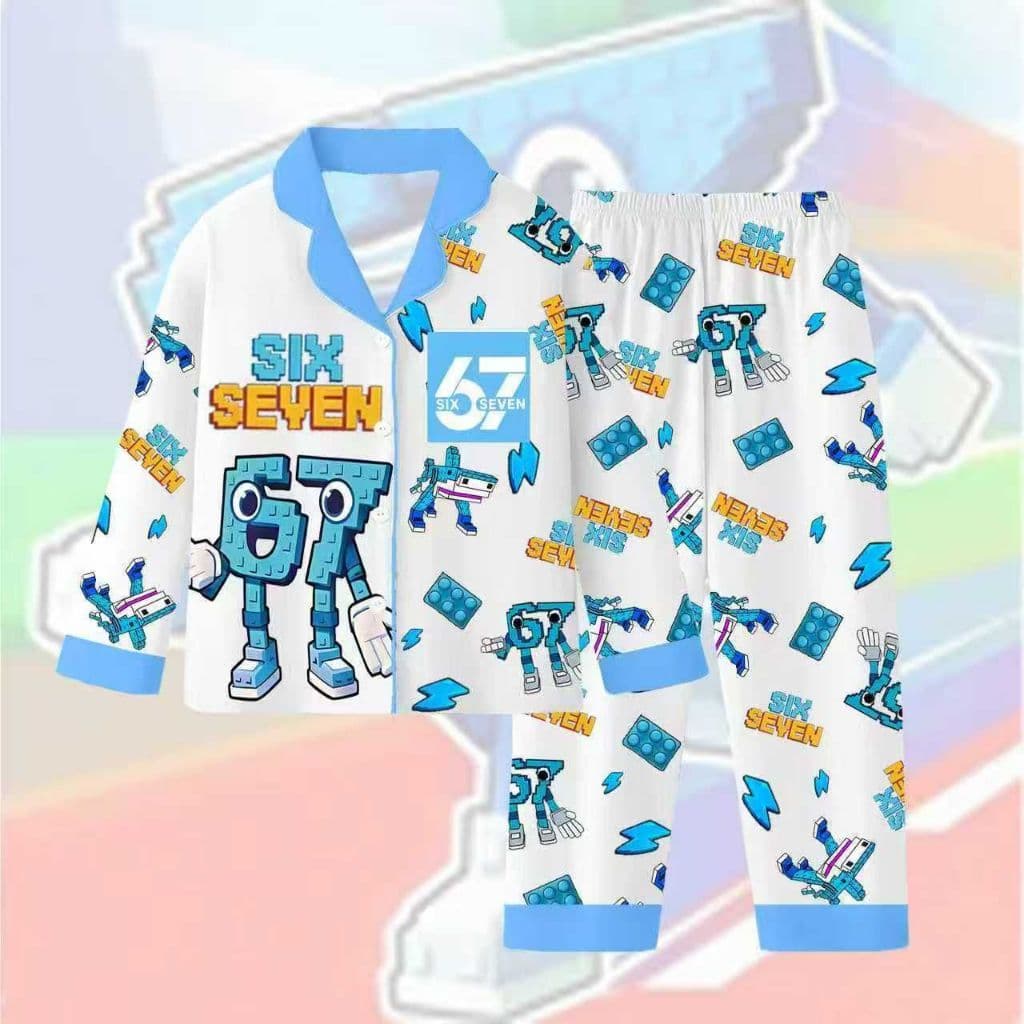 🔥มีส่งด่วน🔥ชุดนอนเด็ก ทุงทุง โรบล็อก105-155 ซม. ผ้าเกรดพรีเมี่ยม นุ่ม ทรงใหญ่ ใส่สบาย ชุดนอนเด็กชาย ชุดเด็ก เด็กผู้ชาย