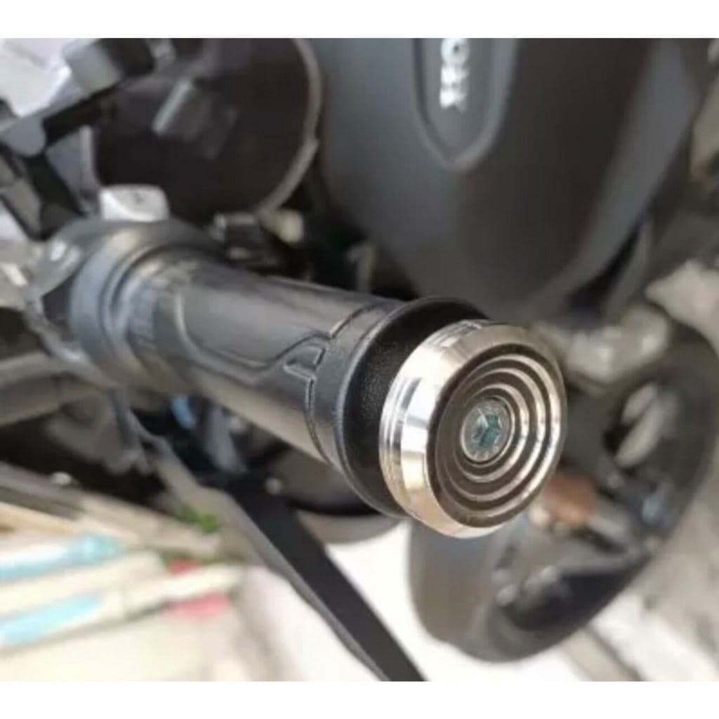 HEXMA ปลายแฮนด์ทรงหอยทาก 1 คู่ สแตนเลสแท้ 100% สีเงิน ใช้ได้กับทุกรุ่น (2 ชิ้น) รับประกันคุณภาพ - 6