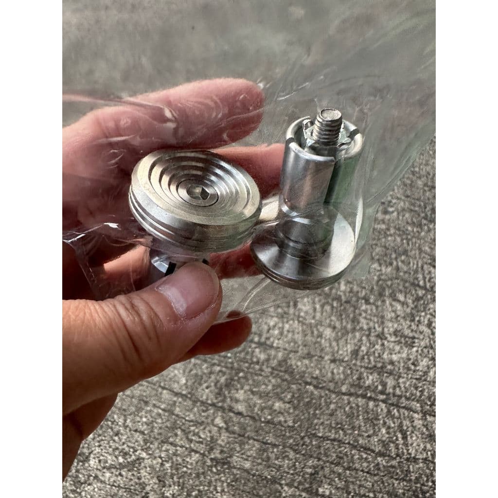 HEXMA ปลายแฮนด์ทรงหอยทาก 1 คู่ สแตนเลสแท้ 100% สีเงิน ใช้ได้กับทุกรุ่น (2 ชิ้น) รับประกันคุณภาพ - 5