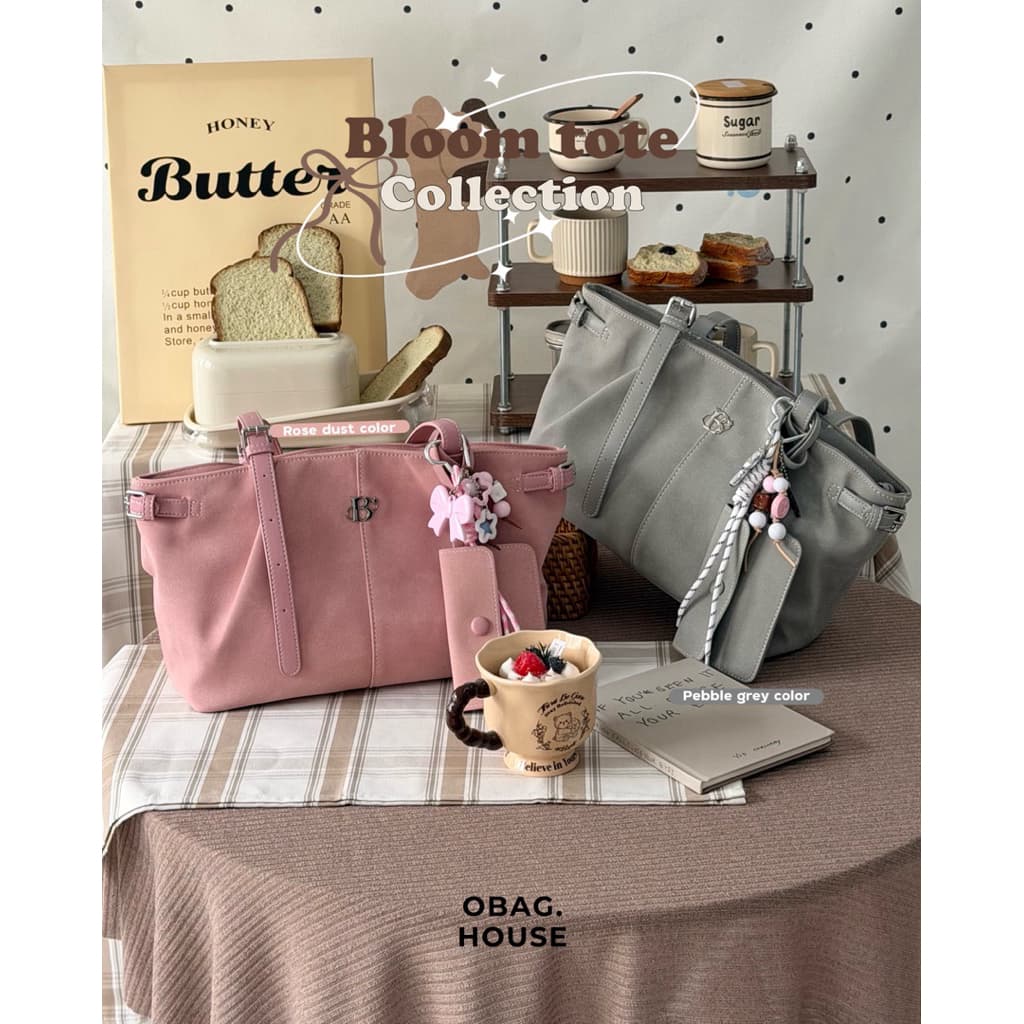 OBAGHOUSE- Bloom tote collection (1) (อย่าลืมอ่านรายละเอียดสินค้าก่อนสั่งซื้อ) - 3