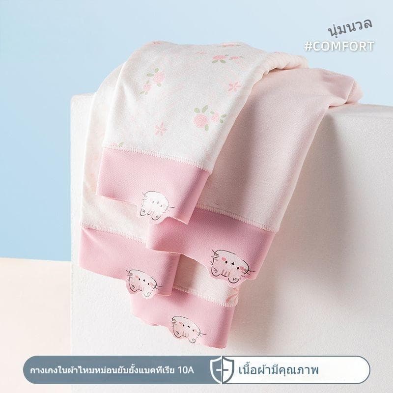สำหรับเด็กหญิงและเด็ก ชุดชั้นในออกแบบเมโลดี้ ทำจากวัสดุที่ไม่ใช่ผ้าฝ้าย รวมบ็อกเซอร์และชุดชั้นใน - 2