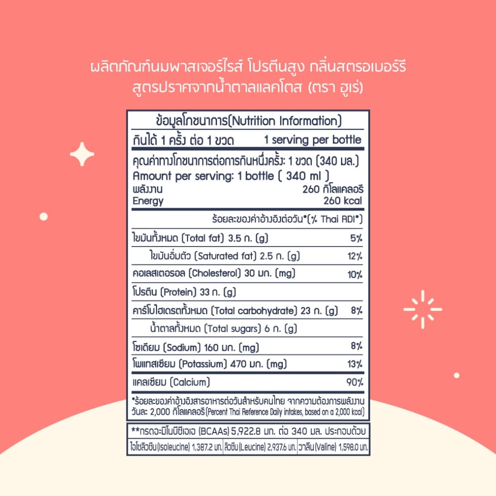 Hooray! Protein Shake Lactose Free นมโปรตีนสูตรเวย์ Pack 24 ขวด รอบส่งวันที่ 09-11 [BBF25/03/2026] - 2
